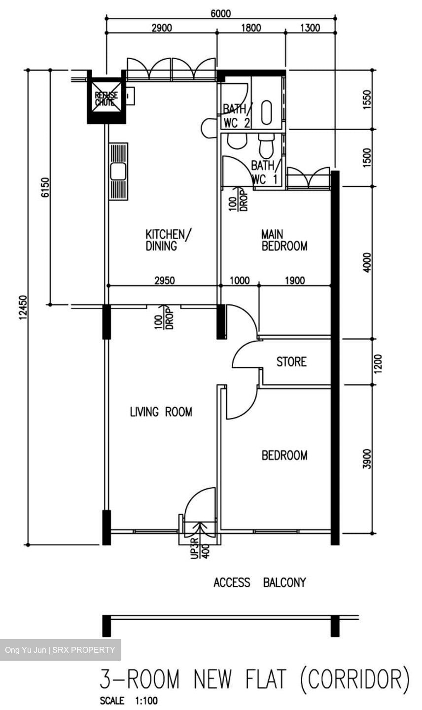 Blk 119 Ang Mo Kio Avenue 3 (Ang Mo Kio), HDB 3 Rooms #638136371